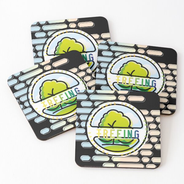 Item preview, FREEING save trees, protect earth, preserve life (black edit) designed and sold by alphavirginis.