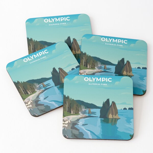 Item preview, Olympic National Park Digital Illustration designed and sold by lozdavis.