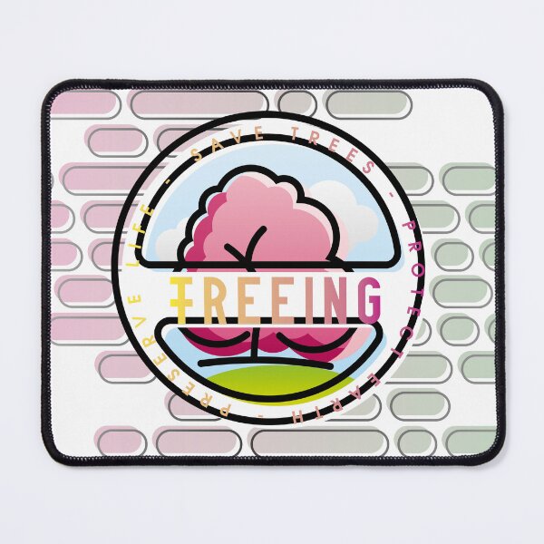 Item preview, TREEING - FREEING save trees, protect earth, preserve life (sakura edit white) designed and sold by alphavirginis.