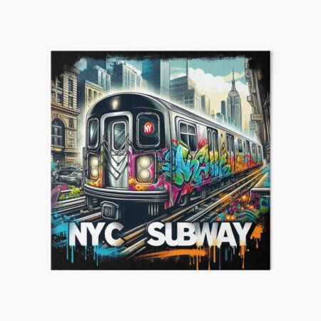 Artikel-Vorschau von New Yorker U-Bahn NYC U-Bahn-Zug, designt und verkauft von MayaDelaye.