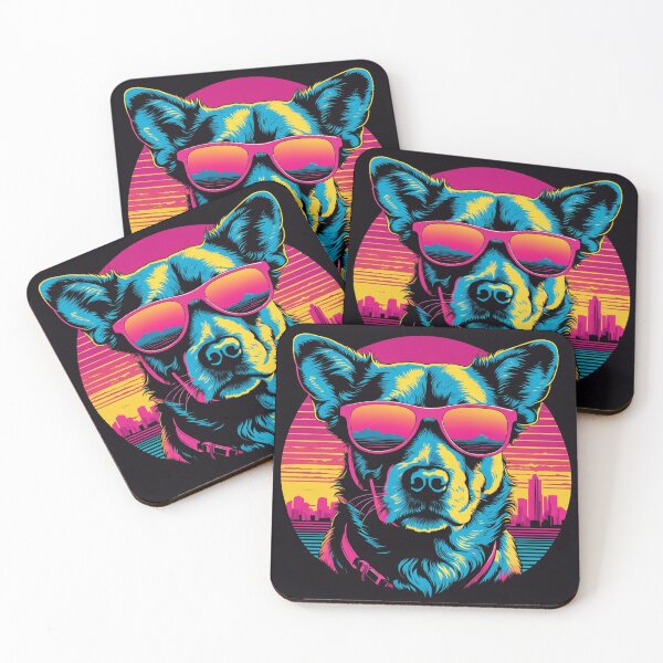 Item preview, When your little dog wears glasses, each rain becomes an aquatic fashion parade, with paws and lenses dancing under the drops like stars in a show designed and sold by Pulsant  Paintings.
