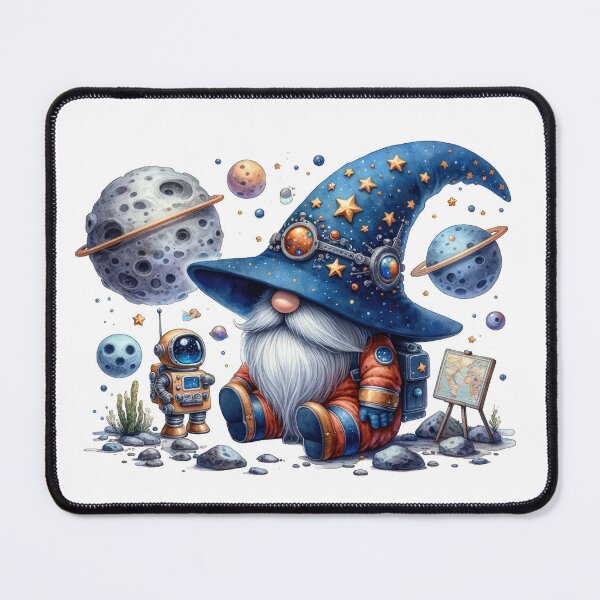 Item preview, Cute Astronaut Gnome and Space designed and sold by Magnuna.