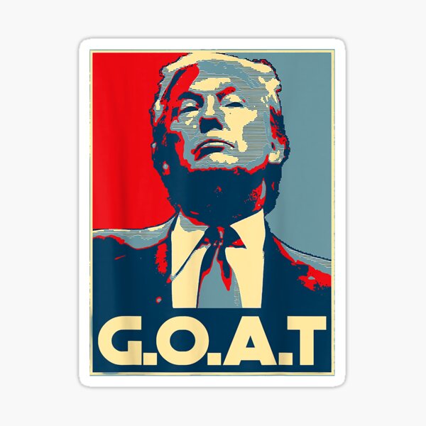 Item preview, Fun Goat Vote Trump Finger Election 2024 Republican Retro designed and sold by Davidlungoci.