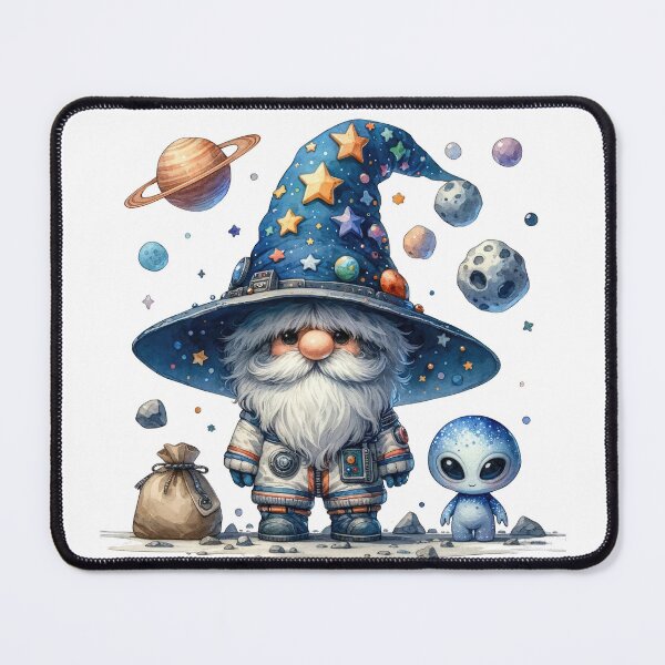 Item preview, Cute Astronaut Gnome and Space designed and sold by Magnuna.