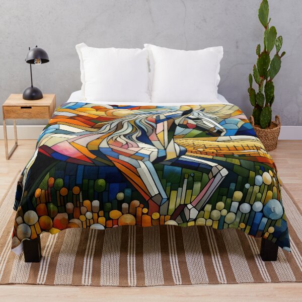 Item preview, Horse in a flower meadow designed and sold by Pferde-Fanshop.