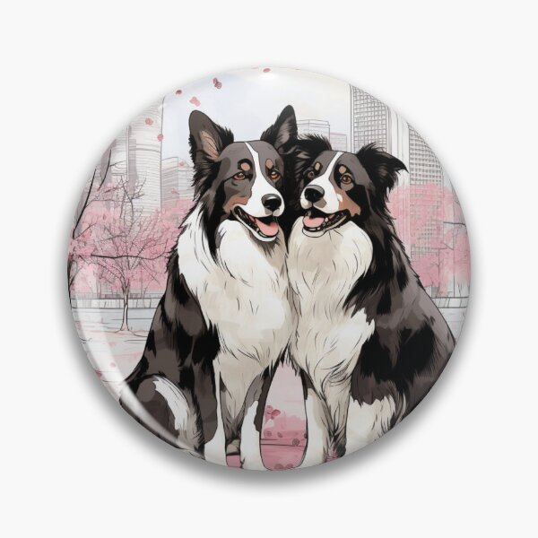 Artikelvorschau, Süße Border Collies entworfen und verkauft von NicolasGlowArt.