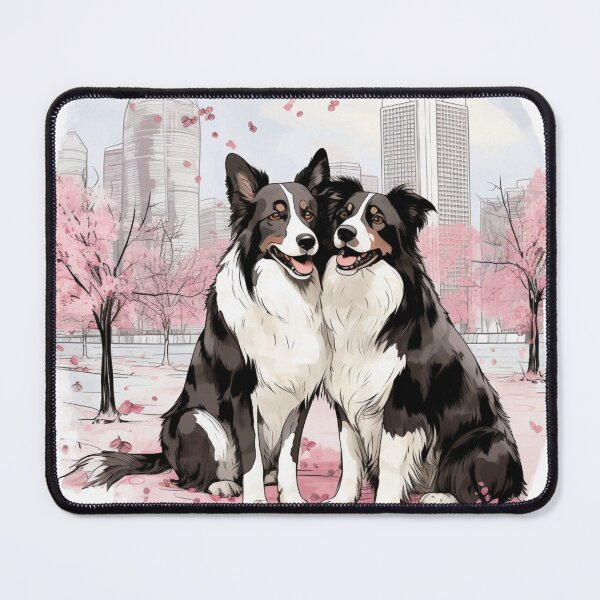 Item preview, Cute Border Collies designed and sold by NicolasGlowArt.