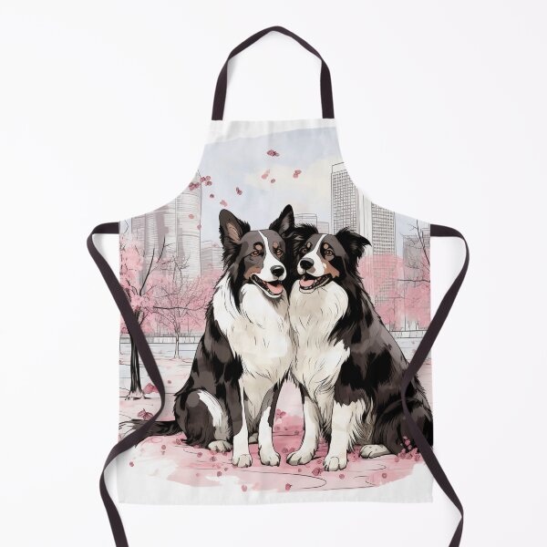 Item preview, Cute Border Collies designed and sold by NicolasGlowArt.