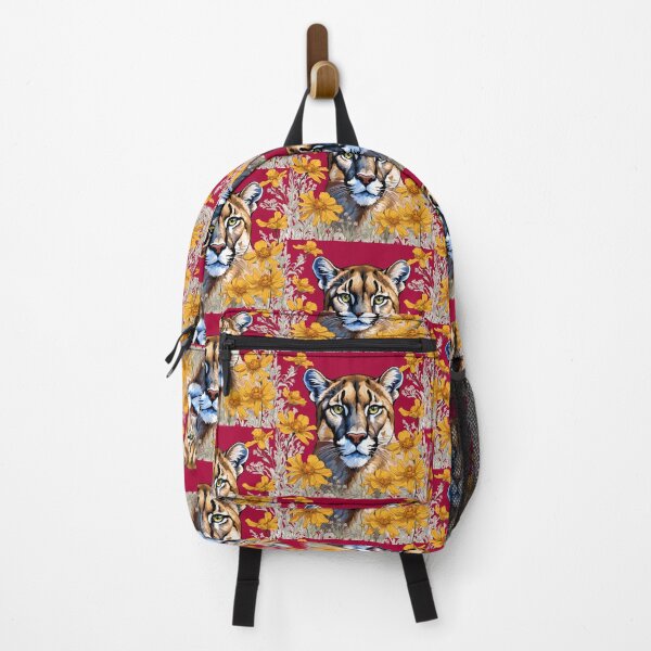 Item preview, A Florida Panther Surrounded By A Coreopsis Flower Border designed and sold by taiche.