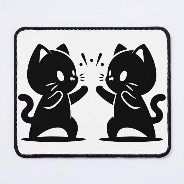 Item preview, Black cats fighting designed and sold by AdamMuranski.