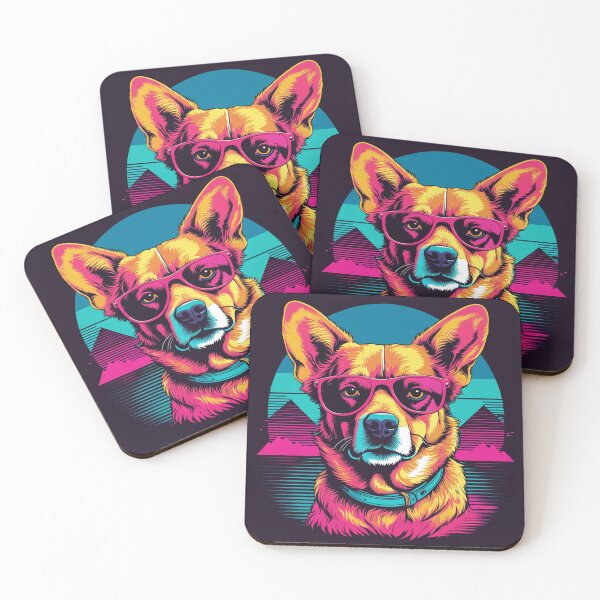 Item preview, Canine glasses the key to unlocking the charm potential in your furry friend's eyes, turning simple gazes into powerful statements designed and sold by Pulsant  Paintings.