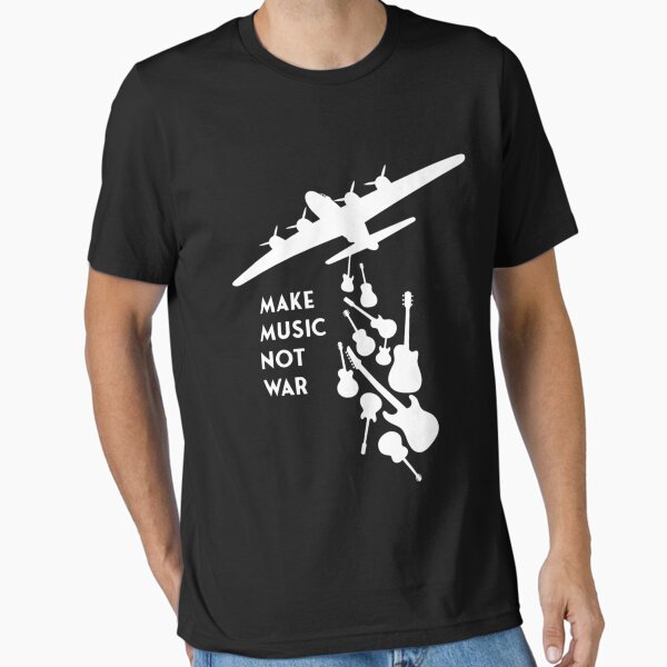 Item preview, Banksy Make Music Not War White designed and sold by Lorenaodejj.