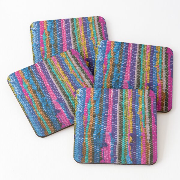 Item preview, colorful carpet, fabric designed and sold by Mauswohn.