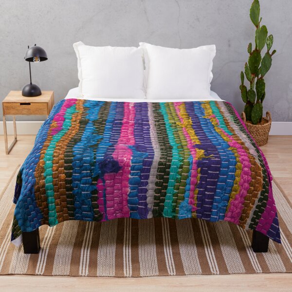 Item preview, colorful carpet, fabric designed and sold by Mauswohn.