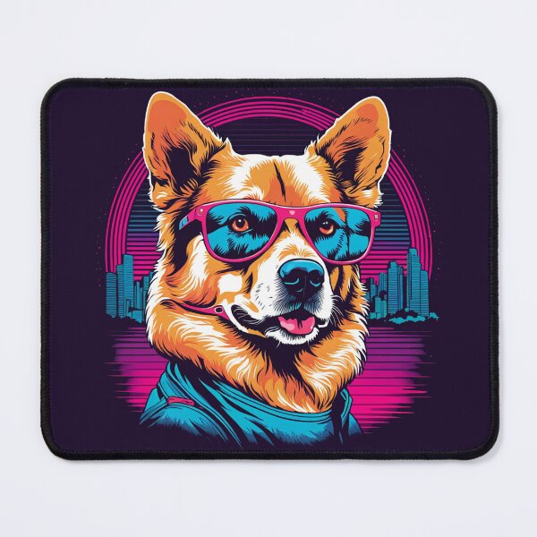 Item preview, When your little dog adopts glasses, each moment of relaxation becomes a stylish retreat, with ears and lenses adding a touch of sophistication designed and sold by Pulsant  Paintings.