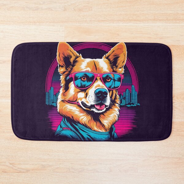 Item preview, When your little dog adopts glasses, each moment of relaxation becomes a stylish retreat, with ears and lenses adding a touch of sophistication designed and sold by Pulsant  Paintings.