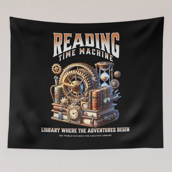 Item preview, Library Where The Adventures Begin - Reading time machine designed and sold by JansenGS.