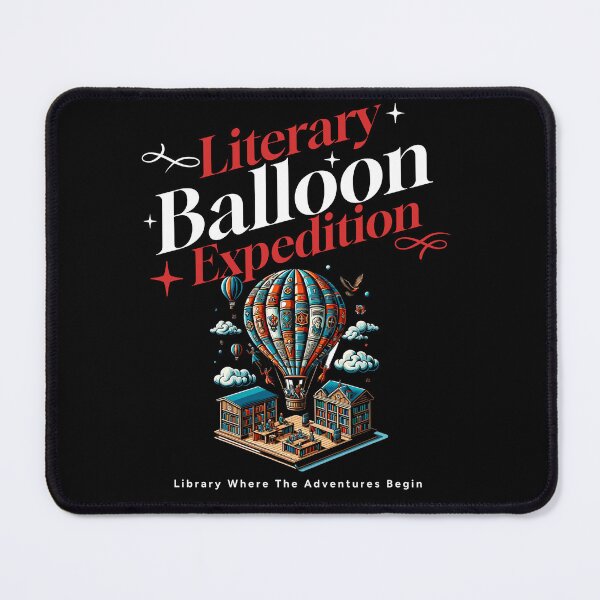 Item preview, Library Where The Adventures Begin - Literary Balloon expedition designed and sold by JansenGS.