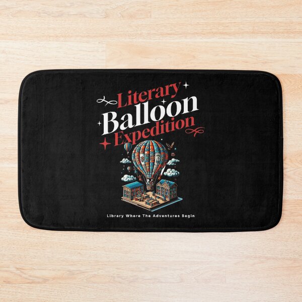 Item preview, Library Where The Adventures Begin - Literary Balloon expedition designed and sold by JansenGS.