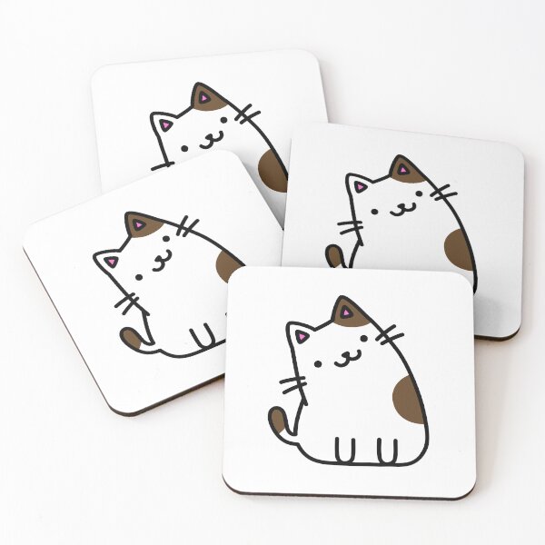 Item preview, Curious Kitty: Digital Drawing of Brown Cute Cat Tilted Head designed and sold by RiciPaneto.
