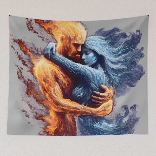 Item preview, Elemental Embrace of water and fire designed and sold by CoolVisionStd.