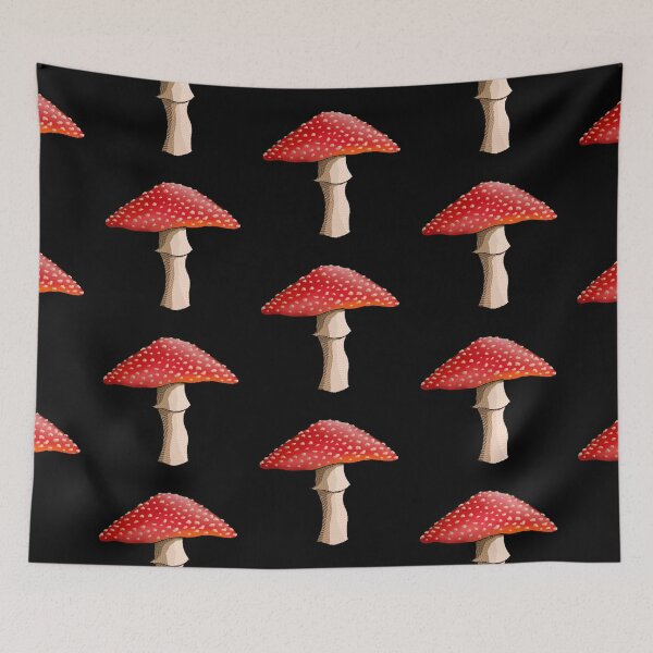 Item preview, Arte digital de fondo negro de seta roja designed and sold by delilahsbubble.