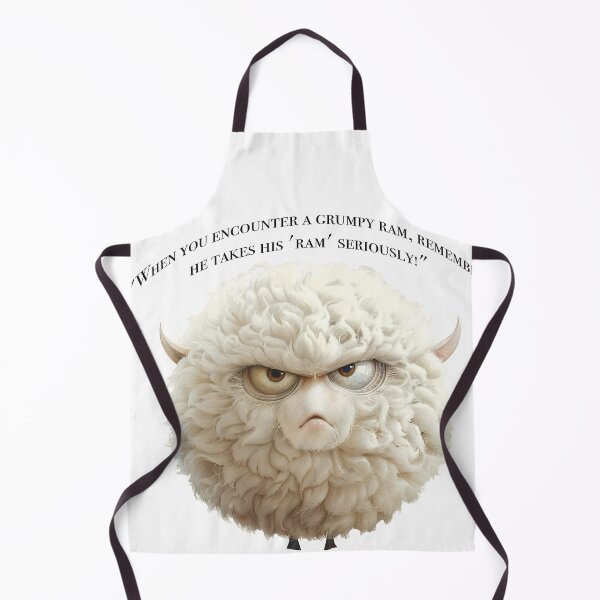 Item preview, Cute fat ram. Evil face of a kawaii sheep designed and sold by Anastasiia Yurevych.