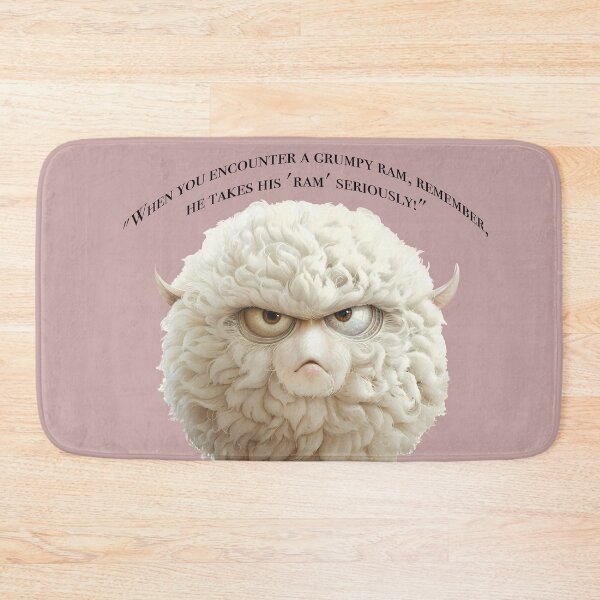 Item preview, Cute fat ram. Evil face of a kawaii sheep designed and sold by Anastasiia Yurevych.