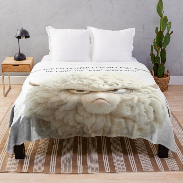 Item preview, Cute fat ram. Evil face of a kawaii sheep designed and sold by Anastasiia Yurevych.