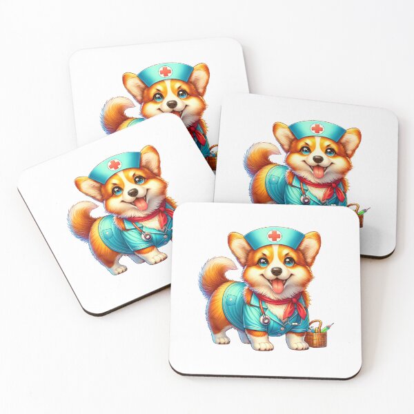 Item preview, Corgi in Scrubs sticker - corgi nurse, corgi doctor, corgi scrubs, medical corgi, nurse sticker, dog sticker, corgi stickers, cute corgi, dog sticker Sticker designed and sold by berenger04.