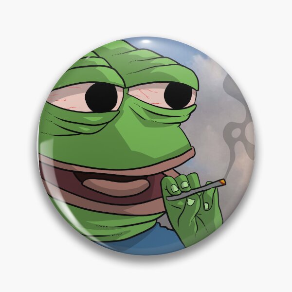 Item preview, smoke weed pepe meme designed and sold by A_fishhh.