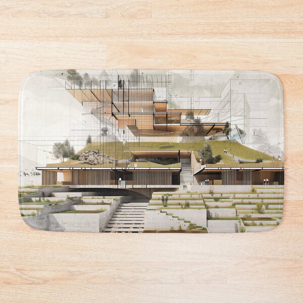 Item preview, architectural drawing  designed and sold by PricklyPeanut.