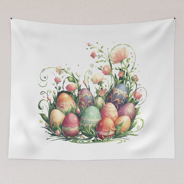 Item preview, Springtime Eggs Easter Flower designed and sold by Quirky Shirts.