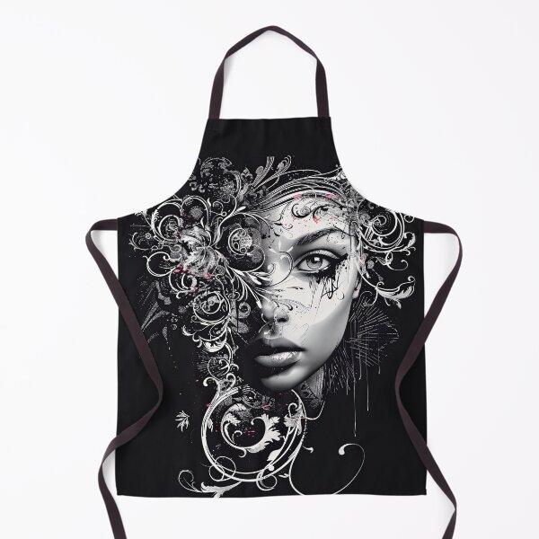Item preview, Woman portrait in black and white designed and sold by FlowersColorful.