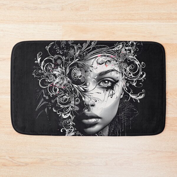 Item preview, Woman portrait in black and white designed and sold by FlowersColorful.