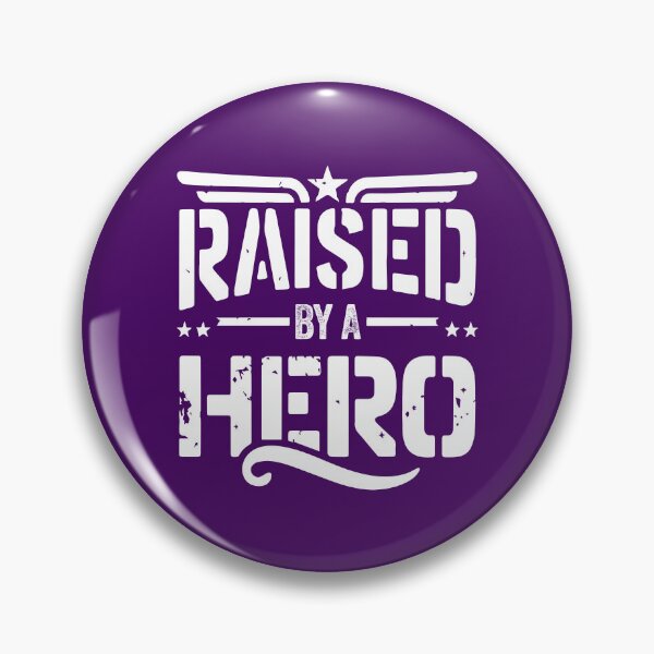 Artikelvorschau, Raised Hero Purple Up Military Kids Child April 15th Defense Education  entworfen und verkauft von w1ckerman.