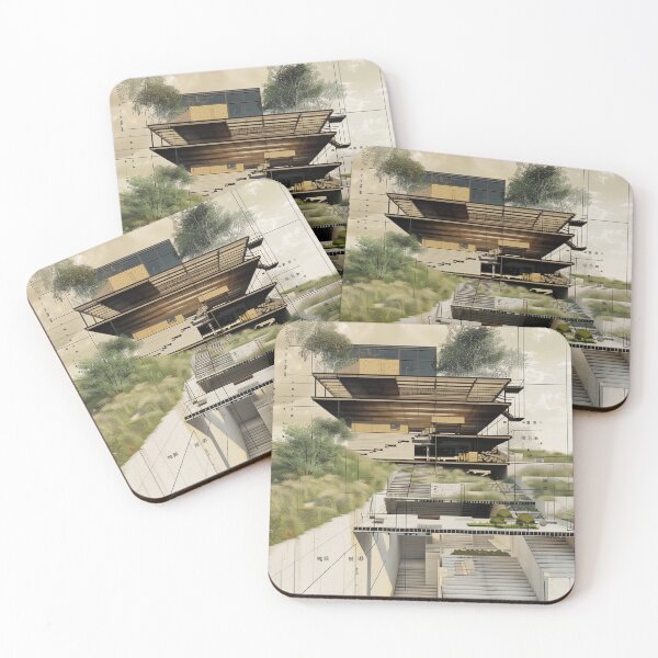 Item preview, architectural drawing  designed and sold by PricklyPeanut.