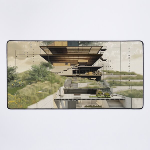 Item preview, architectural drawing designed and sold by PricklyPeanut.