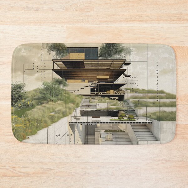 Item preview, architectural drawing  designed and sold by PricklyPeanut.