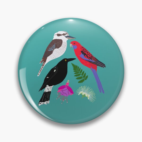 Item preview, From your window Australian Birds Flowers single design version  designed and sold by Lozzie Eliza Designs.