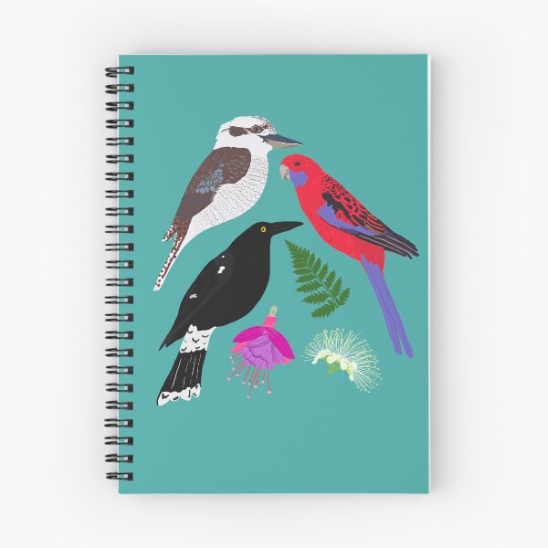 Item preview, From your window Australian Birds Flowers single design version  designed and sold by Lozzie Eliza Designs.