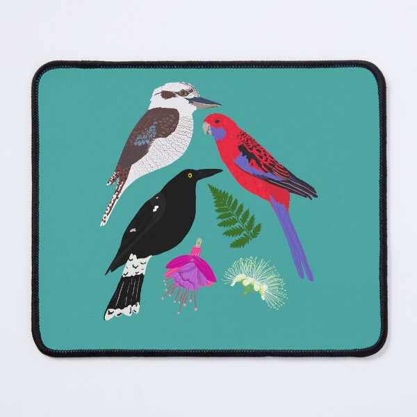 Item preview, From your window Australian Birds Flowers single design version designed and sold by Lozzie Eliza Designs.