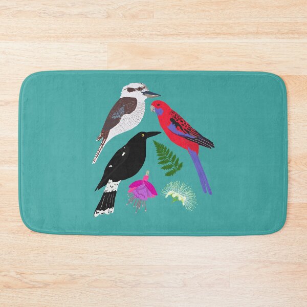 Item preview, From your window Australian Birds Flowers single design version  designed and sold by Lozzie Eliza Designs.