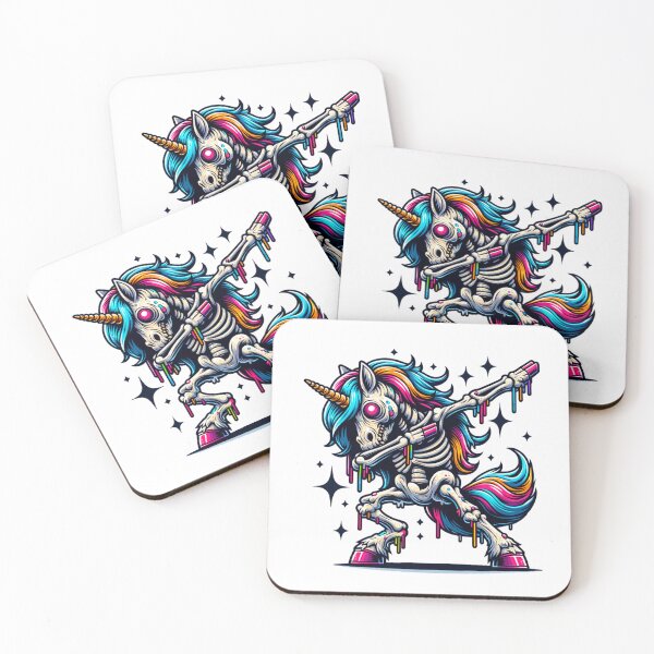 Item preview, zombie unicorn colored halloween horror horse  monster meme saka sport designed and sold by MotivaChic.