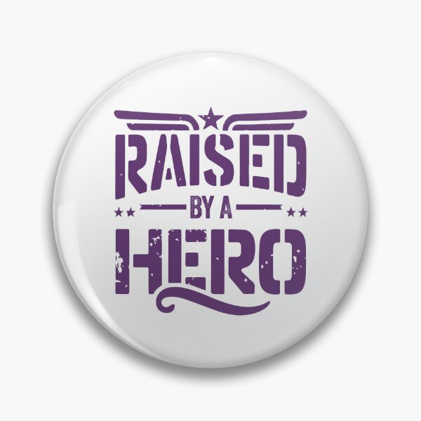 Artikelvorschau, Raised Hero Purple Up Military Kids Child April 15th Defense Education  entworfen und verkauft von w1ckerman.
