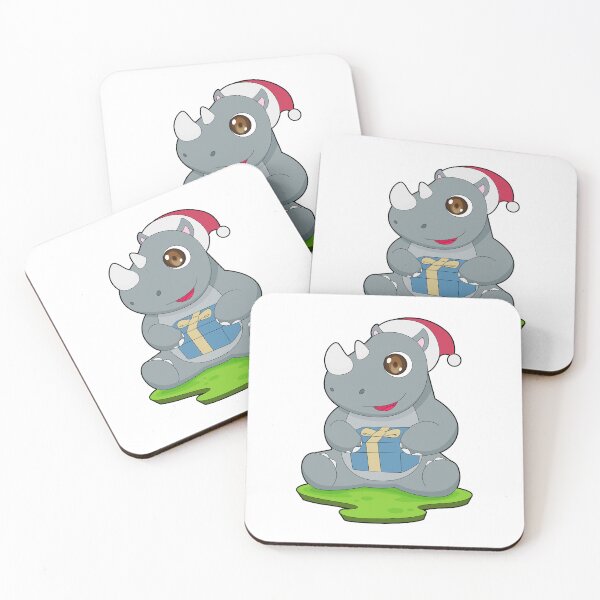 Item preview, Rhino Christmas Santa hat designed and sold by Snabdesign84.