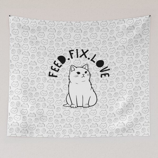 Item preview, Feed Fix Love Cats designed and sold by shopfindingbeni.