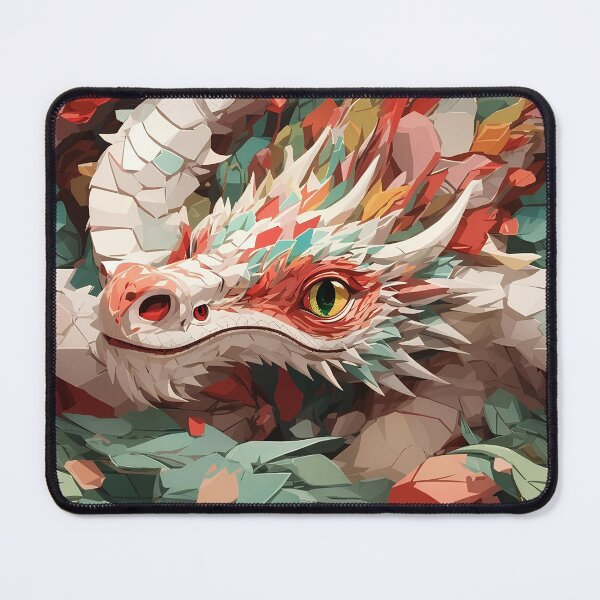 Item preview, Abstract Dragon, Geometric Art, Mythical Creature, Fantasy Design, Modern Illustration, Colorful Beast, Artistic Dragon, Creative Fantasy, Polygon Art, Dynamic Creature designed and sold by MDigitArtistry.