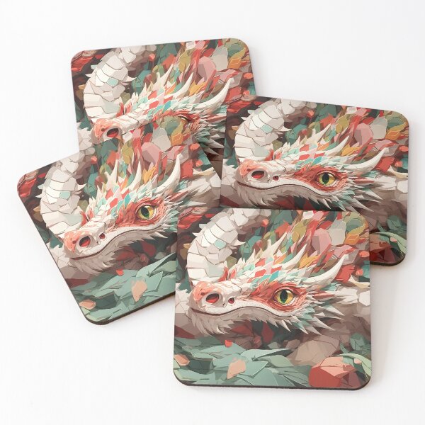 Item preview, Abstract Dragon, Geometric Art, Mythical Creature, Fantasy Design, Modern Illustration, Colorful Beast, Artistic Dragon, Creative Fantasy, Polygon Art, Dynamic Creature designed and sold by MDigitArtistry.
