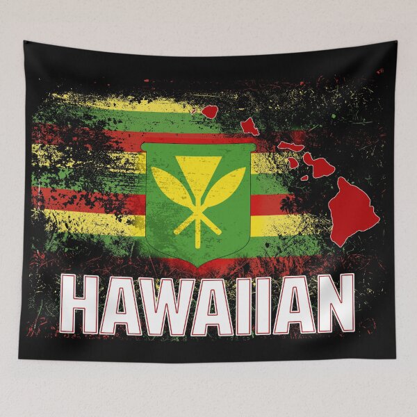 Item preview, Hawaii, Hawaiian flag and islands designed and sold by J Uila.